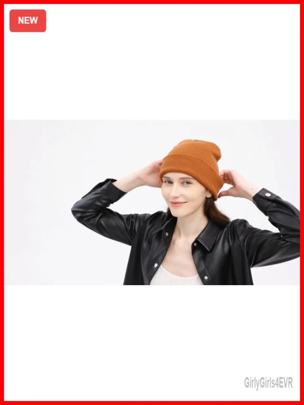 Acrylic Slouchy Cuffed Beanie Hat Winter Snow Ski Skull Cap